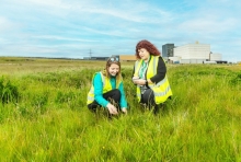 Samples being collected at NRS Dounreay