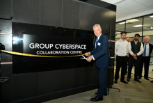 David Peattie opening the Group Cyberspace